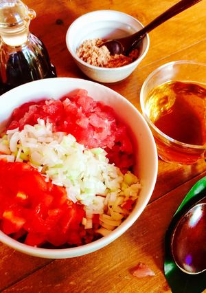フレッシュ♪♪トマト・ネギトロ丼-レシピのメイン写真