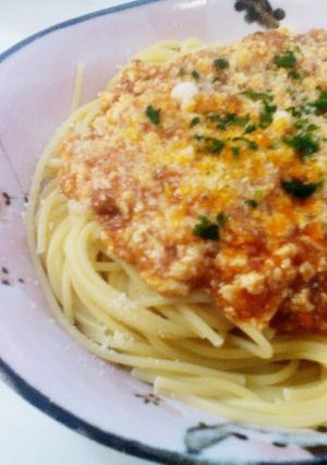 超簡単!!ミートソース缶のかさ増しパスタ-レシピのメイン写真