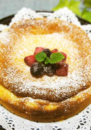 定番のベークドチーズケーキ-レシピのメイン写真