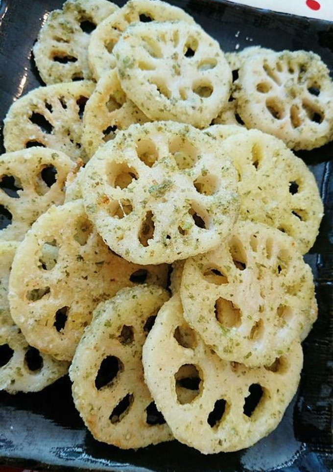 蓮根の青のり風味焼き-レシピのメイン写真