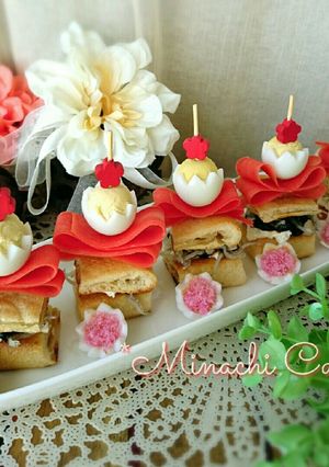 クリームチーズと海苔の和風ピンチョス-レシピのメイン写真