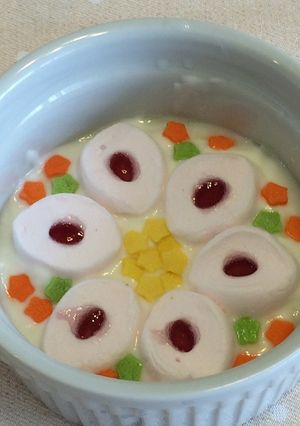 ヨーグルトアートでカラフルフラワー-レシピのメイン写真