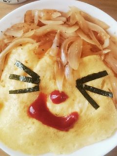 お猿さん(??)チョー簡単ワンプレート♪-レシピのメイン写真