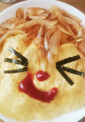 お猿さん(？？)チョー簡単ワンプレート♪-レシピのメイン写真