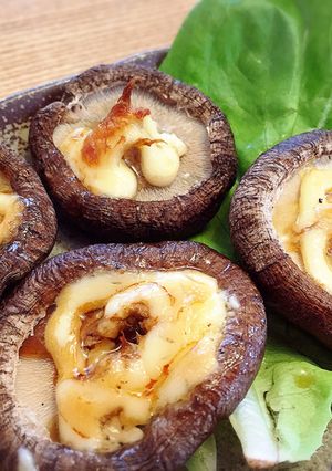 トースターで簡単♪しいたけ醤油マヨ焼き♡-レシピのメイン写真
