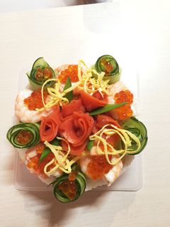 お寿司ケーキ-レシピのメイン写真
