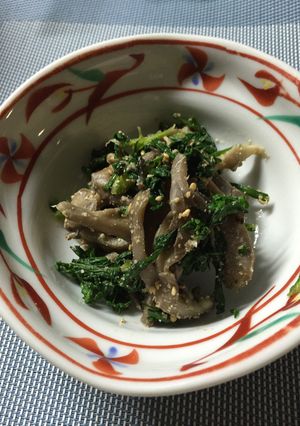 春菊と舞茸の胡麻和え-レシピのメイン写真