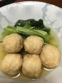 小松菜と鶏団子の煮物-レシピのメイン写真