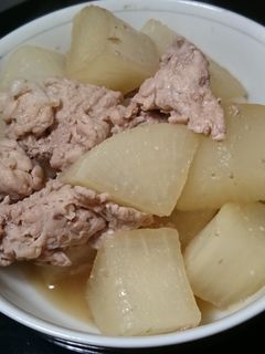 大根と豚もも肉の煮付け-レシピのメイン写真
