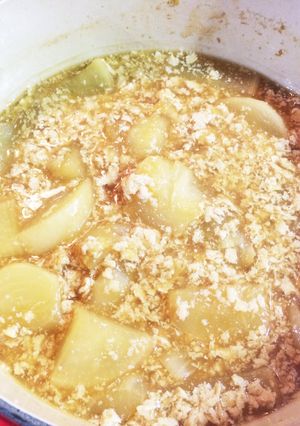 挽肉を冷凍豆腐でヘルシーに♥かぶ煮物-レシピのメイン写真