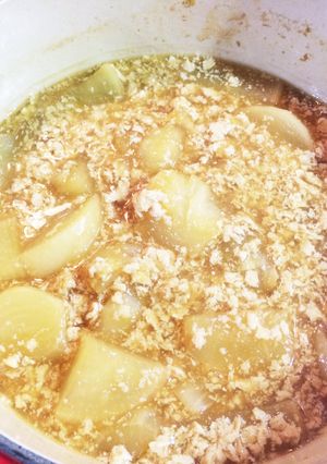 挽肉を冷凍豆腐でヘルシーに♥かぶ煮物-レシピのメイン写真