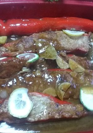 スィートレッドペッパーの肉詰め-レシピのメイン写真
