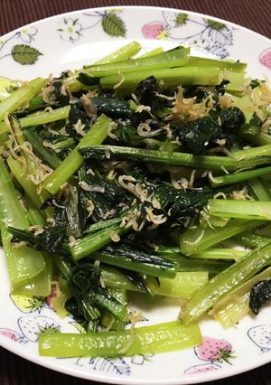 小松菜のジャコ炒め-レシピのメイン写真