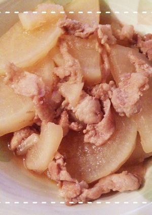 レンジ時短で簡単！大根と豚肉の煮物-レシピのメイン写真
