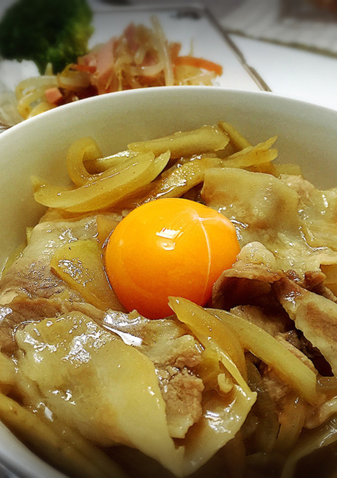 ごぼうと豚コマ丼-レシピのメイン写真