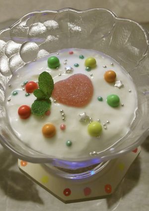 キラキラヨーグルトアート-レシピのメイン写真