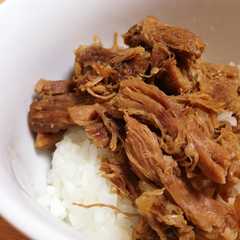 A picture of 油なし！旨味じんわりの魯肉飯♡.