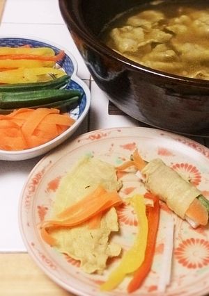 お野菜たっぷりヘルシーカレー巻きしゃぶ！-レシピのメイン写真