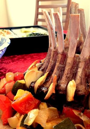 ラム肉のクラウン焼き～ハーブガーリック～-レシピのメイン写真
