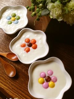 ヨーグルトアート❤️フラワー-レシピのメイン写真