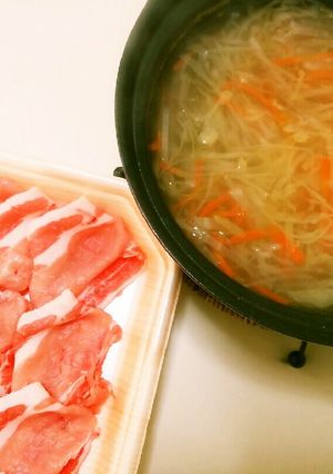 BRITAのお水で牛ダシ豚しゃぶ♪-レシピのメイン写真