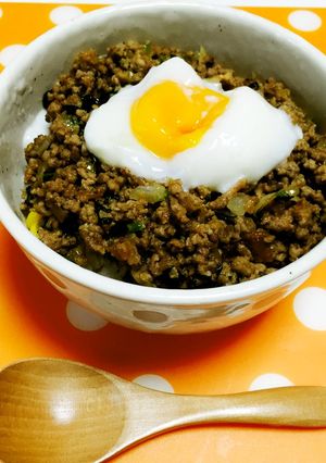 ピリ辛肉味噌どんぶり-レシピのメイン写真