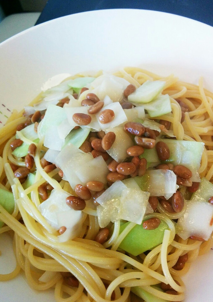 大根の皮と納豆の簡単パスタ-レシピのメイン写真
