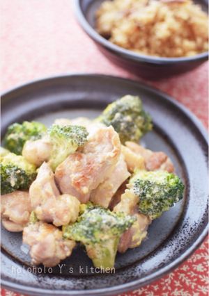 鶏とブロッコリーのさっぱり梅マヨ炒め-レシピのメイン写真