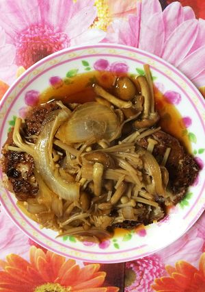 和風ハンバーグのきのこタレ-レシピのメイン写真