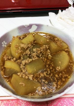 超簡単！大根の挽肉あんかけ-レシピのメイン写真