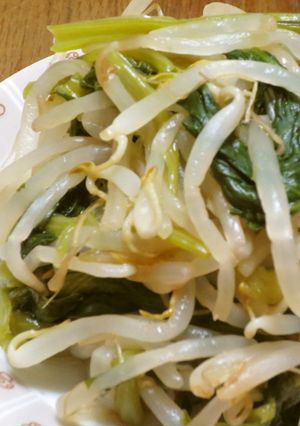 *小松菜ともやしを麺つゆで!簡単和え☆-レシピのメイン写真