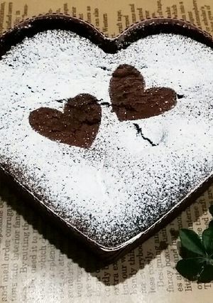 バレンタイン❤ハートのガトーショコラ♪-レシピのメイン写真