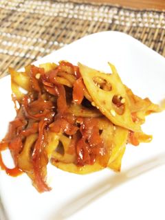 蓮根とにんじんのきんぴら-レシピのメイン写真