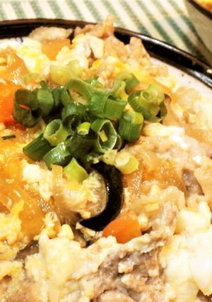 節約★アレンジ★鶏→豚【ふわとろ他人丼】-レシピのメイン写真