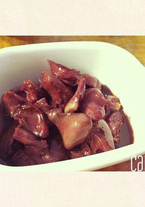 鶏肝の生姜煮-レシピのメイン写真