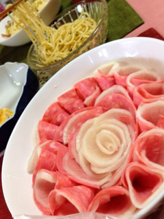ハムと大根の薔薇サラダ-レシピのメイン写真