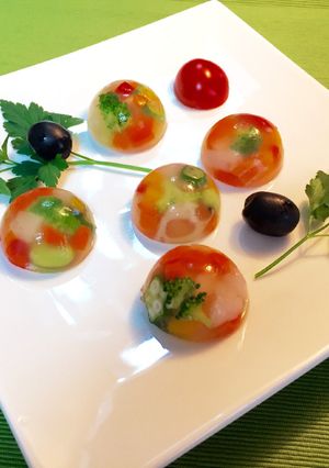 たこ焼き器で簡単可愛い＊野菜のテリーヌ＊-レシピのメイン写真