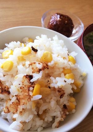 ストウdeでコーンご飯-レシピのメイン写真