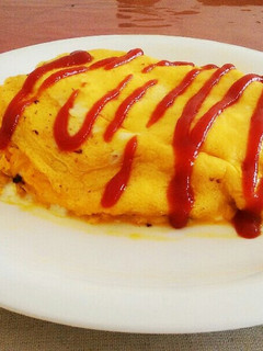 ご飯に豆腐入り!オムライス-レシピのメイン写真