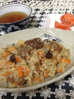 牛すじ肉のプロフ-レシピのメイン写真