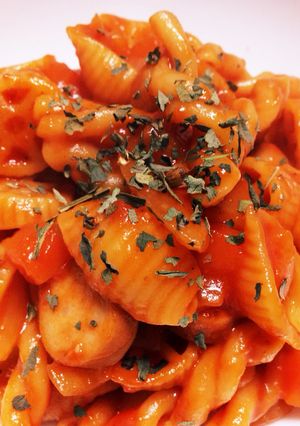 フライパンで＊トマトショートパスタ-レシピのメイン写真