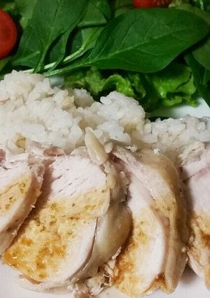 炊飯器で簡単♪カオマンガイゆず胡椒ソース-レシピのメイン写真