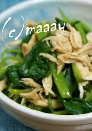 鶏ササミと三つ葉のワサビ醤油和え-レシピのメイン写真