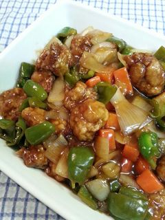 手抜き♪冷凍唐揚げで酢鶏-レシピのメイン写真