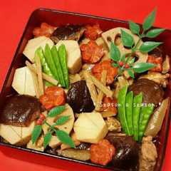 รูปของ お節料理の定番♪昔ながらのお煮しめ。