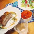 豚バラ パセリパン粉焼き*