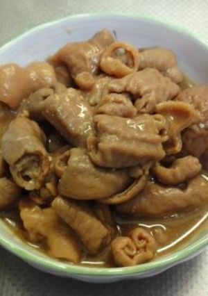 豚ホルモンのやわらか味噌煮込み-レシピのメイン写真