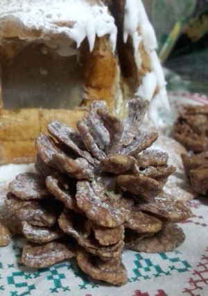 チョコフレークで本物そっくりまつぼっくり-レシピのメイン写真