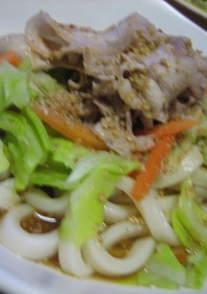 つゆが旨い！冷しゃぶうどん。-レシピのメイン写真