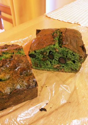 黒豆抹茶クリームチーズパウンドケーキ-レシピのメイン写真